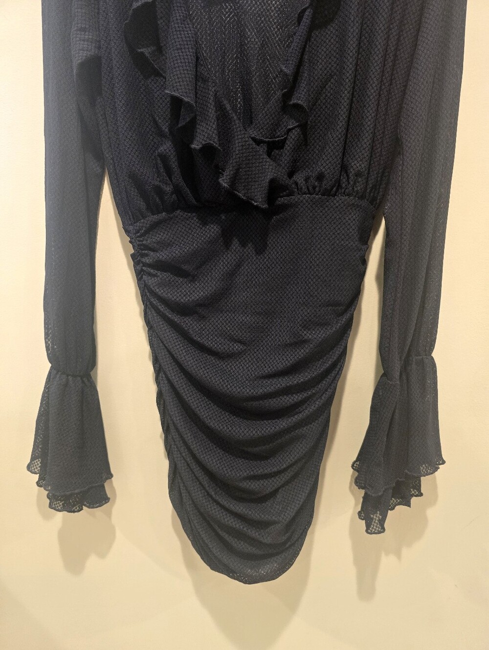 NWT Michael Costello X Revolve Mavis Ruffle Mini Dress XS - Picture 6 of 12